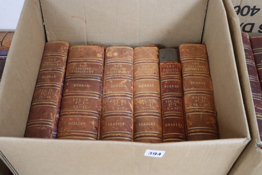 Craigie, New English Dictionary Vol X Part 1 and 2, and 13 volumes by Murray